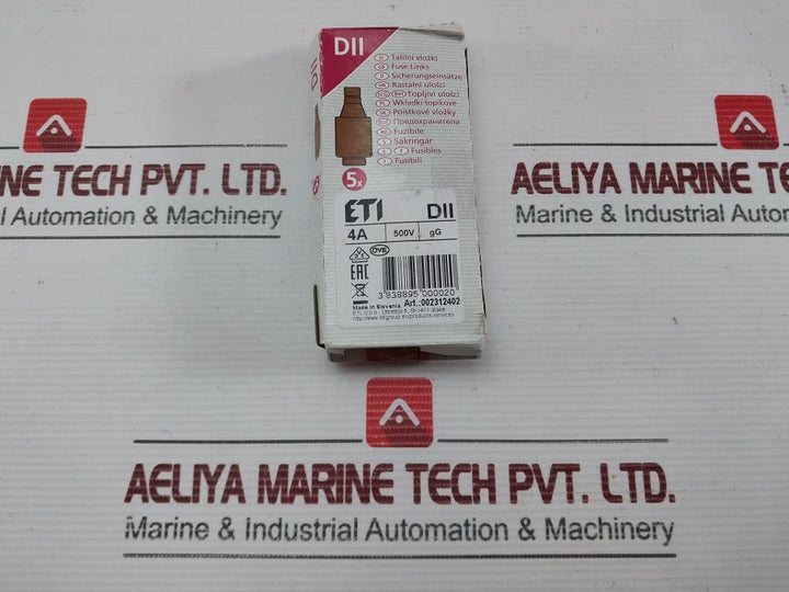 New Slow Blow Diazed Fuse Link 4D27Sb Brand Altech 4A 500V (1 Boxes = 5 Pieces)
