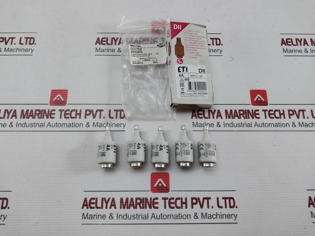 Slow Blow Diazed Fuse Link 4A 500V 4D27Sb Altech (1 Box = 5 Pcs)