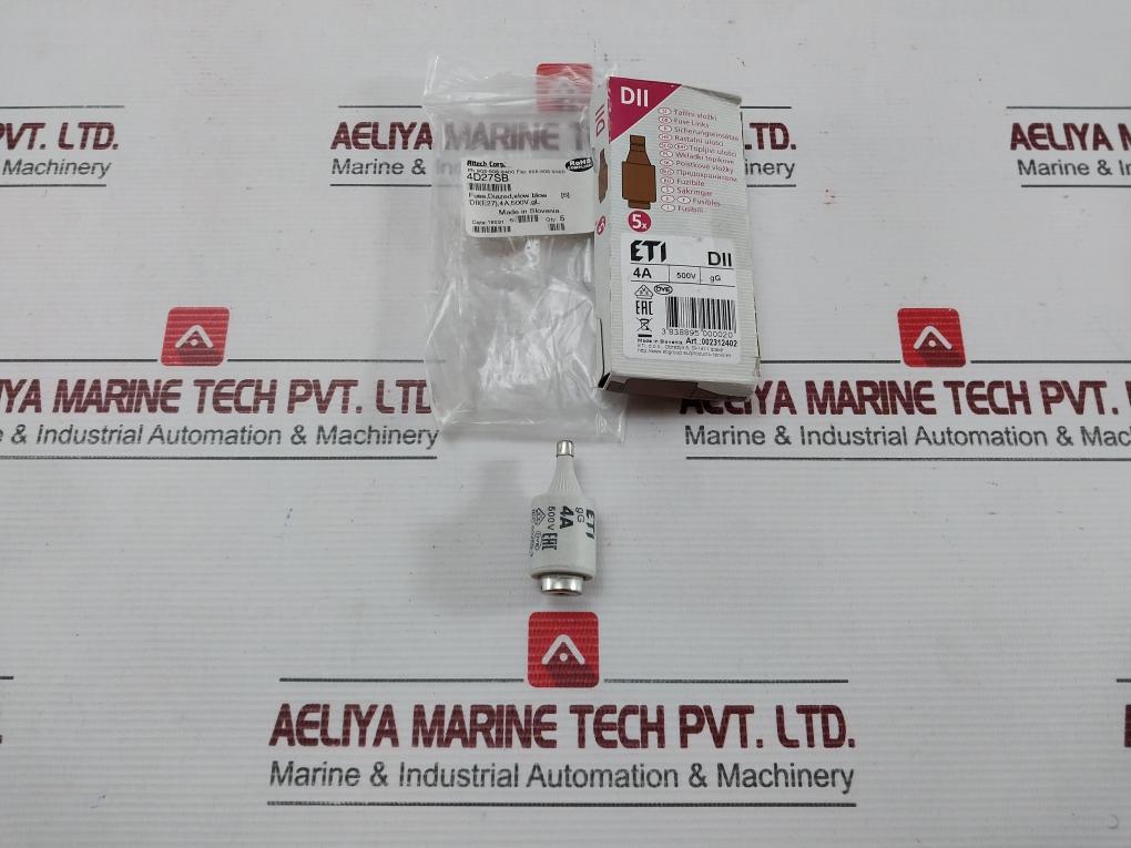 New Slow Blow Diazed Fuse Link 4D27Sb Brand Altech 4A 500V (1 Boxes = 5 Pieces)