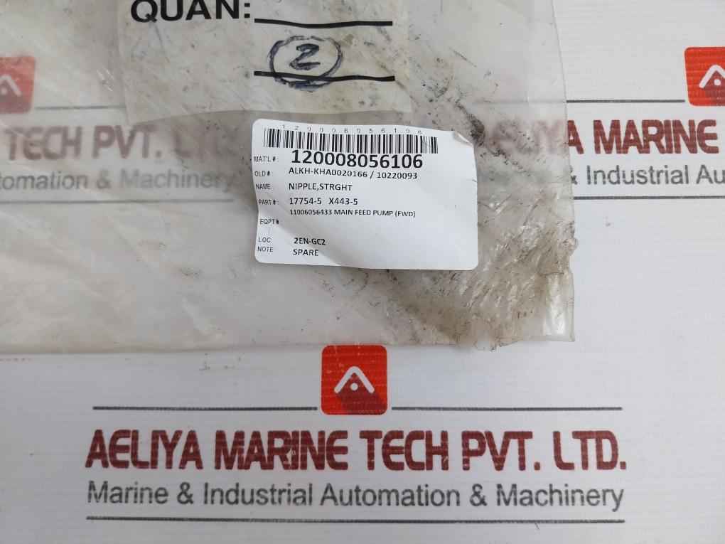 New Strght Nipple Back Pressure Trip Line Db5724