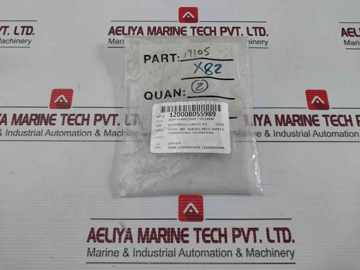 New Valve Bushing Lower Oil Plate For Pump Main Feed 17105 X82