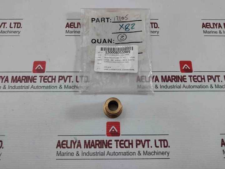 New Valve Bushing Lower Oil Plate For Pump Main Feed 17105 X82