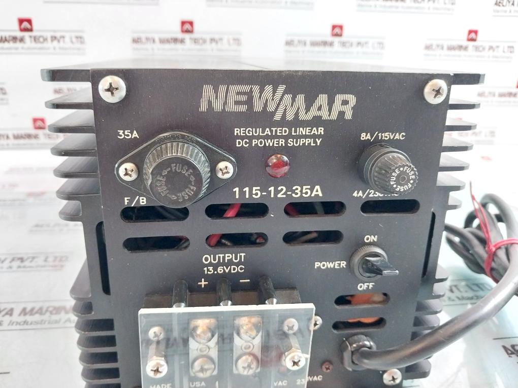 Newmar 115-12-35a Regulated Linear Dc Power Supply