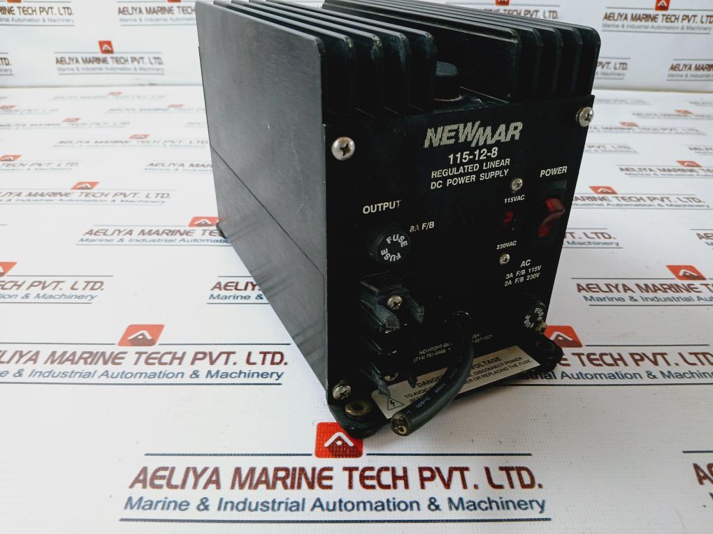 Newmar 115-12-8 Regulated Linear Dc Power Supply 400-0125-0