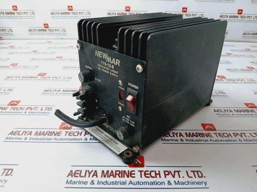 Newmar 115-12-8 Regulated Linear Dc Power Supply 400-0125-0