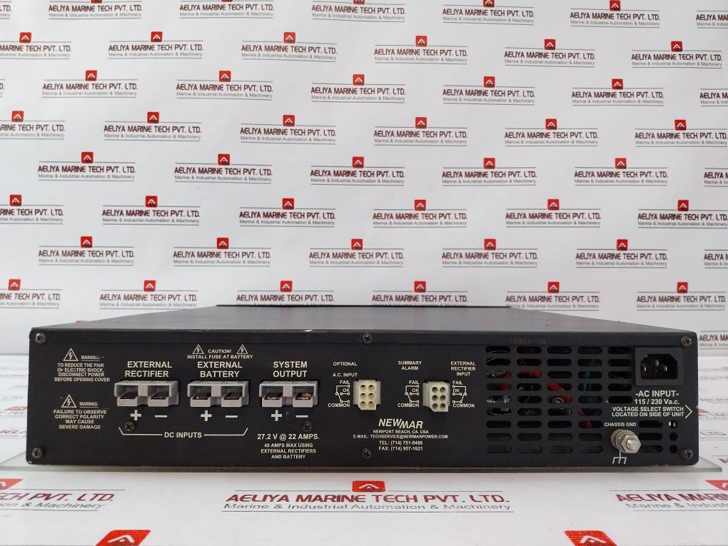 Newmar Ips-24-22 Integrated Power System 27.2V Dc 22A 92-130V Ac - Aeliya Marine Tech