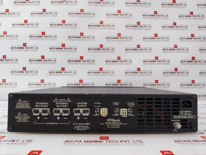 Newmar Ips-24-22 Integrated Power System 27.2V Dc 22A 92-130V Ac - Aeliya Marine Tech