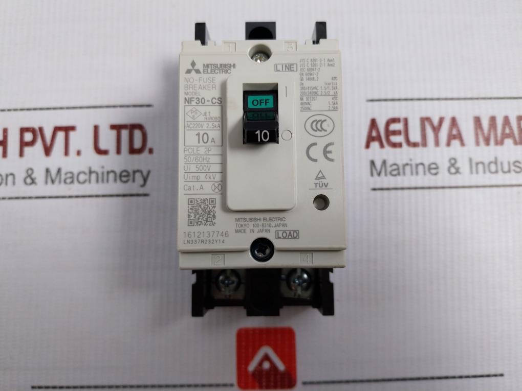 Nf30-cs Mitsubishi Electric Ac220V 50/60Hz 2P Nf Circuit Breaker