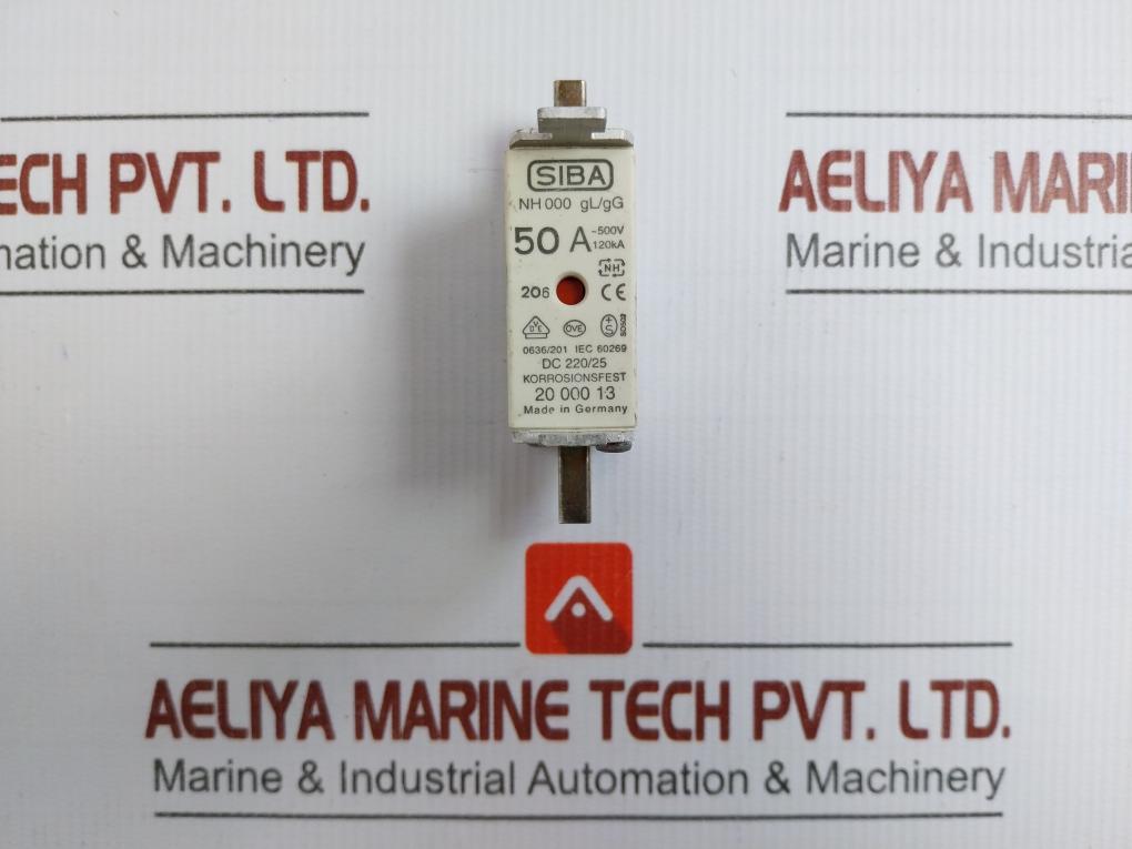 Nh 000 Gl/Gg Fuse Link Siba 50A