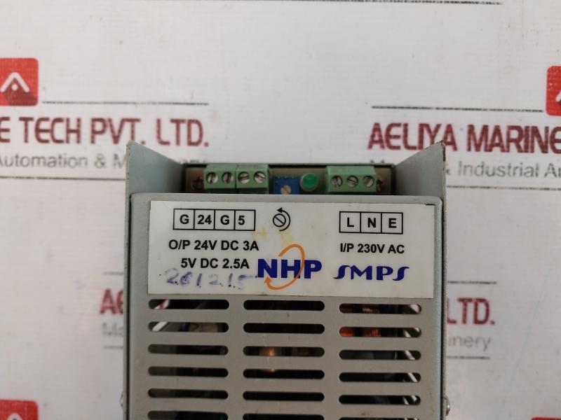 Nhp Smps 230V Ac Input Output Power Supply Unit 24V Dc 3A 5V Dc 2.5A