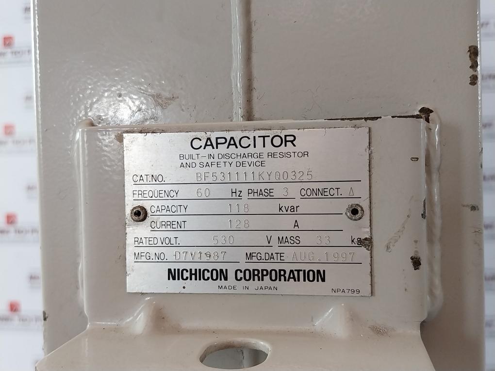 Nichicon BF531111KYQ0325 Capacitor Built-in Discharge Resistor Safety Device