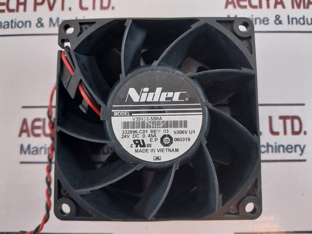 Nidec V35132-55Ra Cooling Fan 24V Dc 0.45A