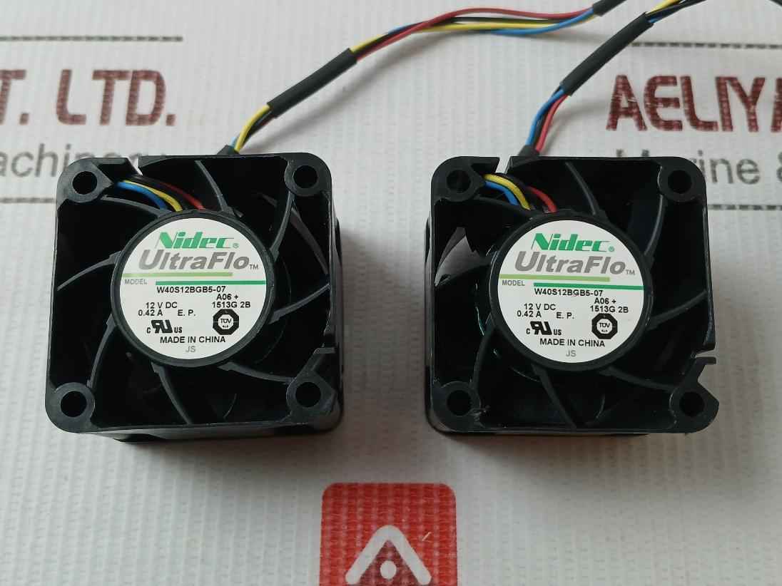 Nidec W40S12Bgb5-07 Ultraflo Axial Fan 12V Dc
