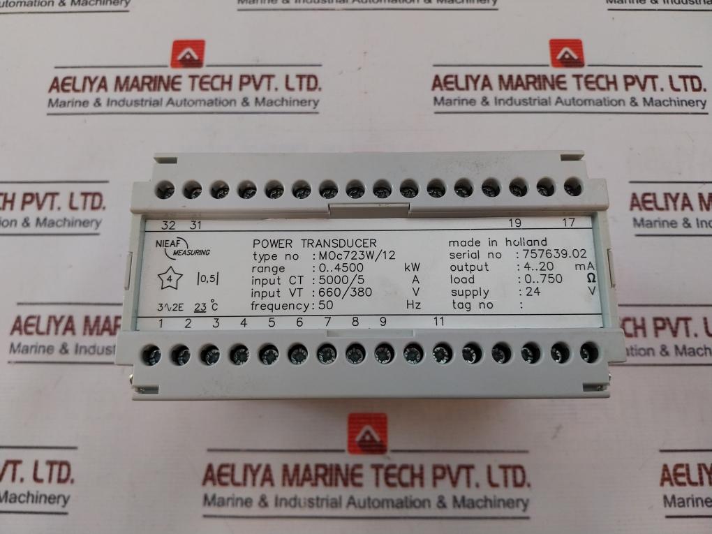 Nieaf Measuring Moc723W/12 / M0C723W/12 Power Transducer 5000/5A 660/380V