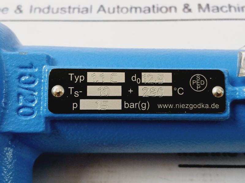 Niezgodka 1.1 C Safety Relief Valve Compl-ni 15 Bar (G) 1.4104