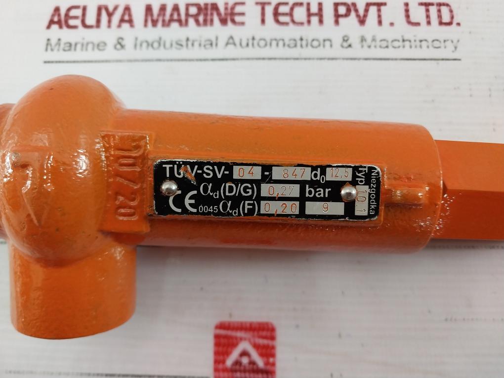 Niezgodka 10.1 Safety Valve Tuv-sv-04-847 9 Bar 6627 G3/4