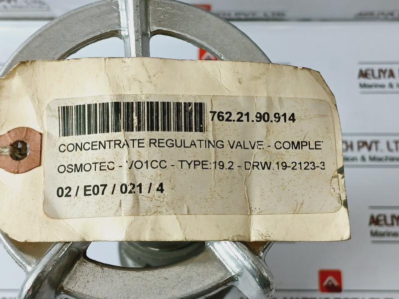 Niezgodka 19.2 F Concentrate Regulating Valve – Complete 1.4581 IN