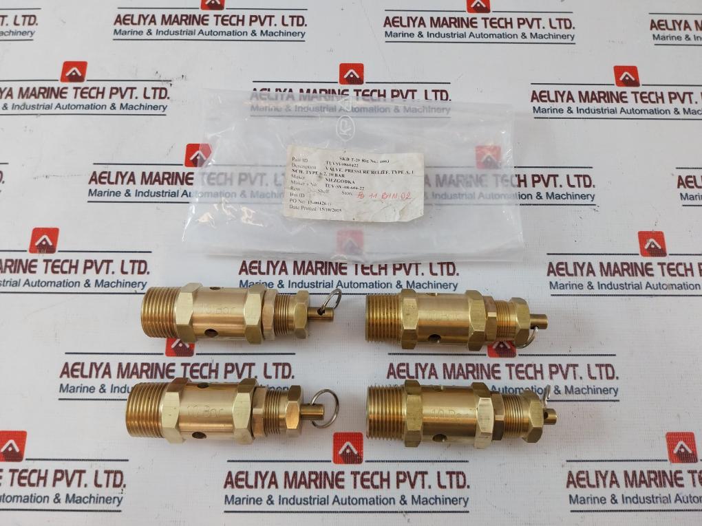 Niezgodka TUV-SV-08-604-22 Type A.1 Nch, Type 6.2 Pressure Relief Safety-Valve