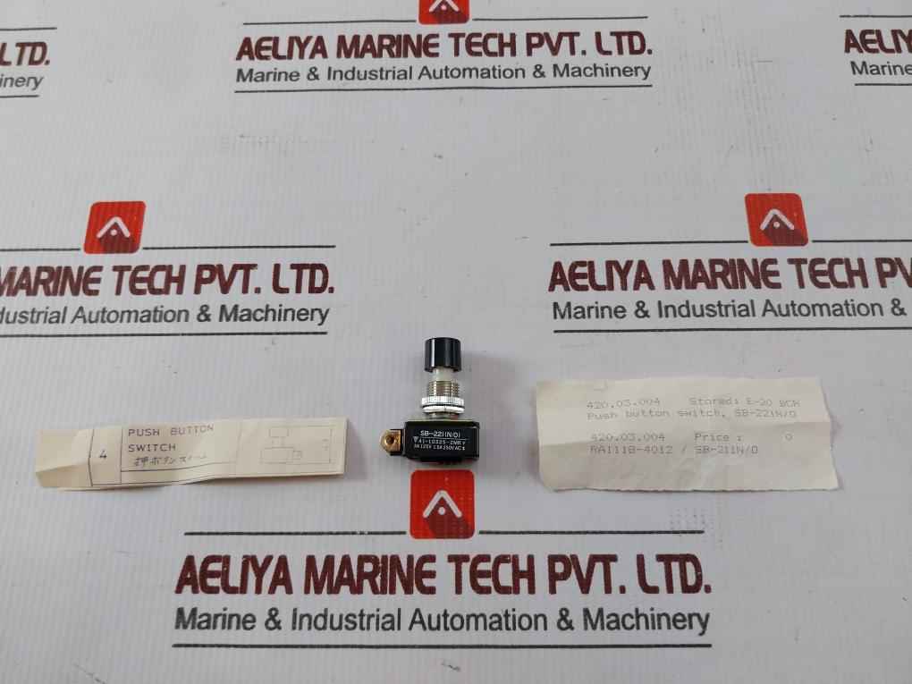 Nihon Kaiheiki Sb-221(N/o) Push Button Switch 3a 125v 1.5a 250v Ac