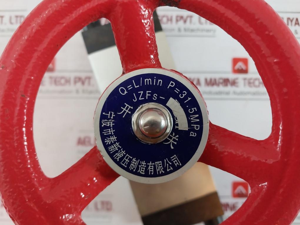 Ningbo Taixin Hydraulic Jzfs-f25H Hatch Cover Flange Stop Valve 31.5 Mpa