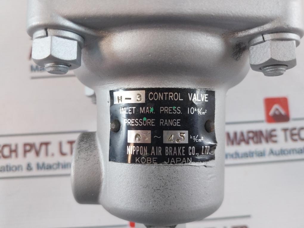 Nippon Air Brake H-3 Control Valve 10Kg/Cm2