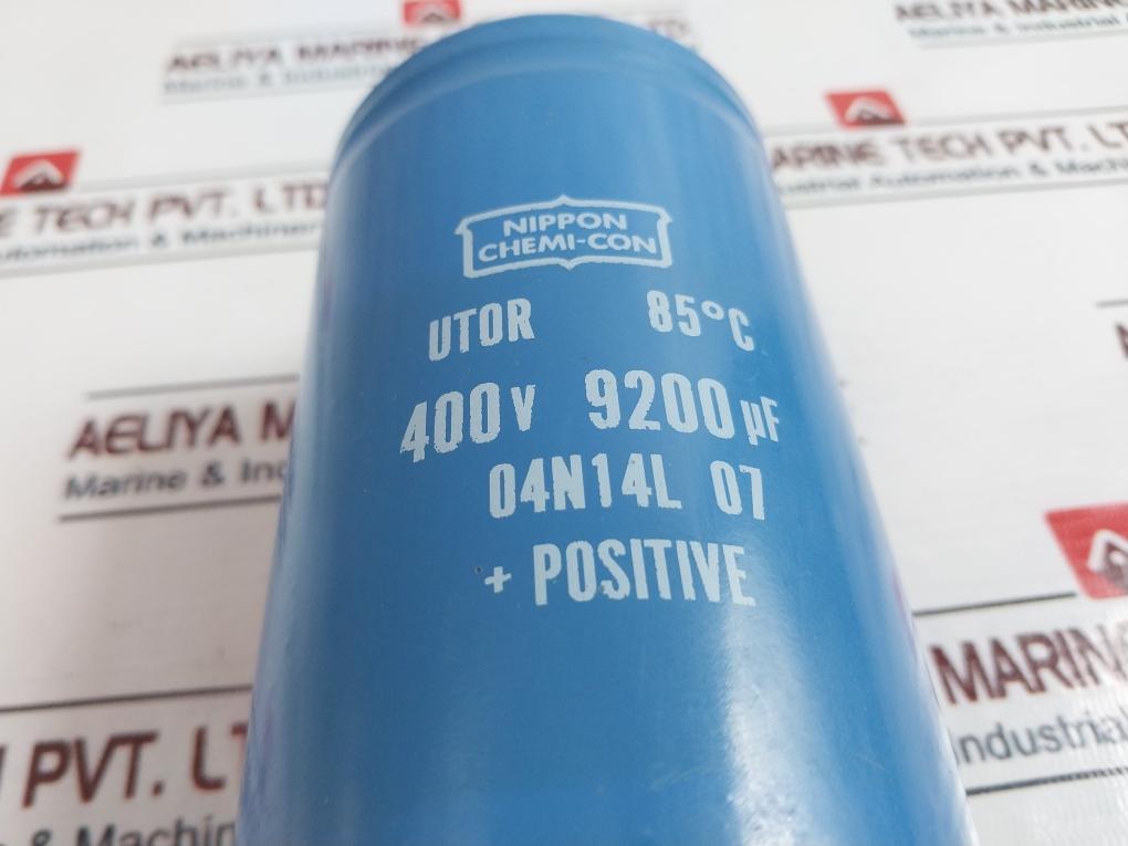Nippon Chemi-con Utor 85°C Capacitor 400V 9200µF Used