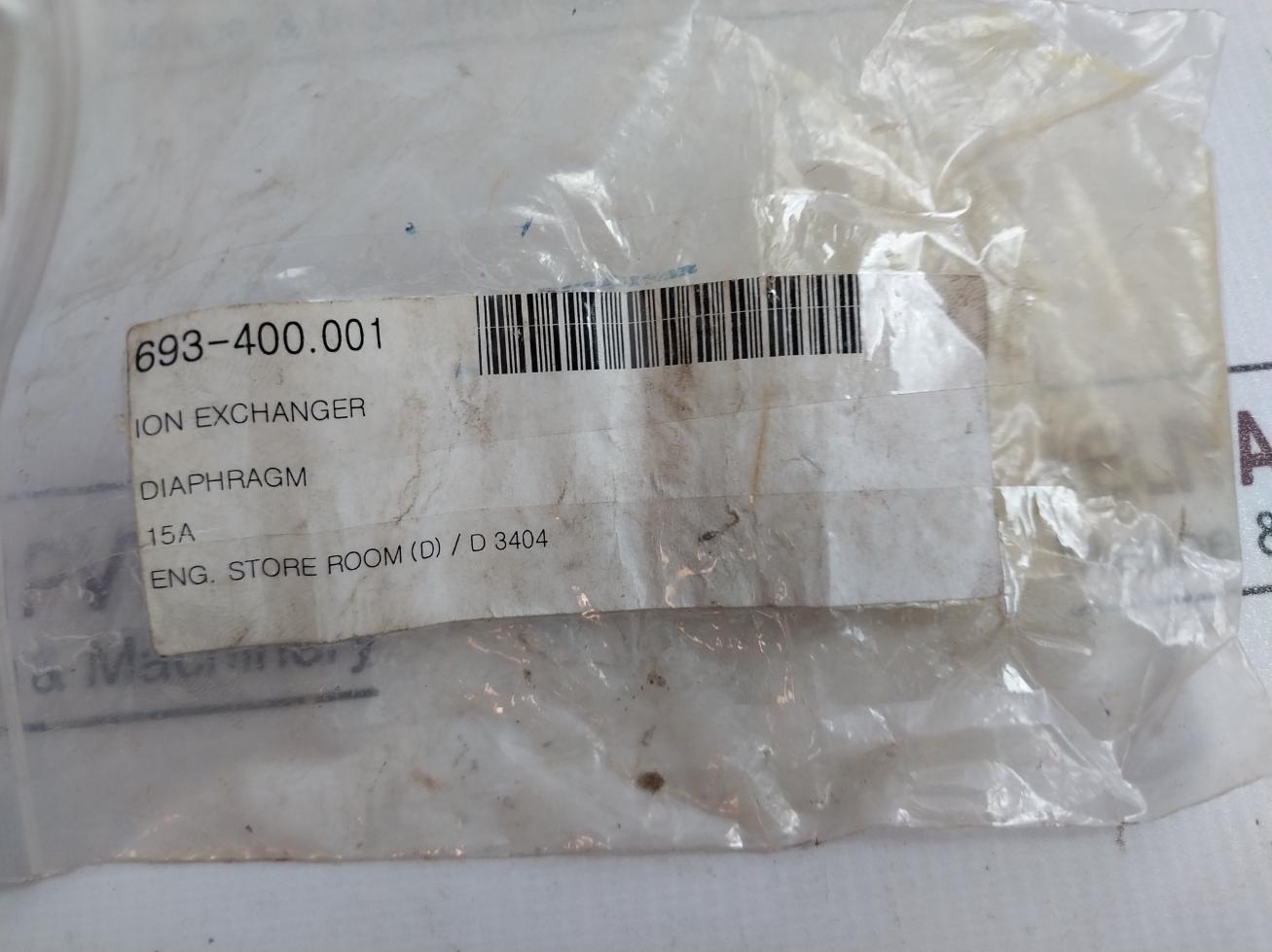 Nippon Daiya Valve Diaphragm For Valve Ion Exchanger 15A 95 05 E P