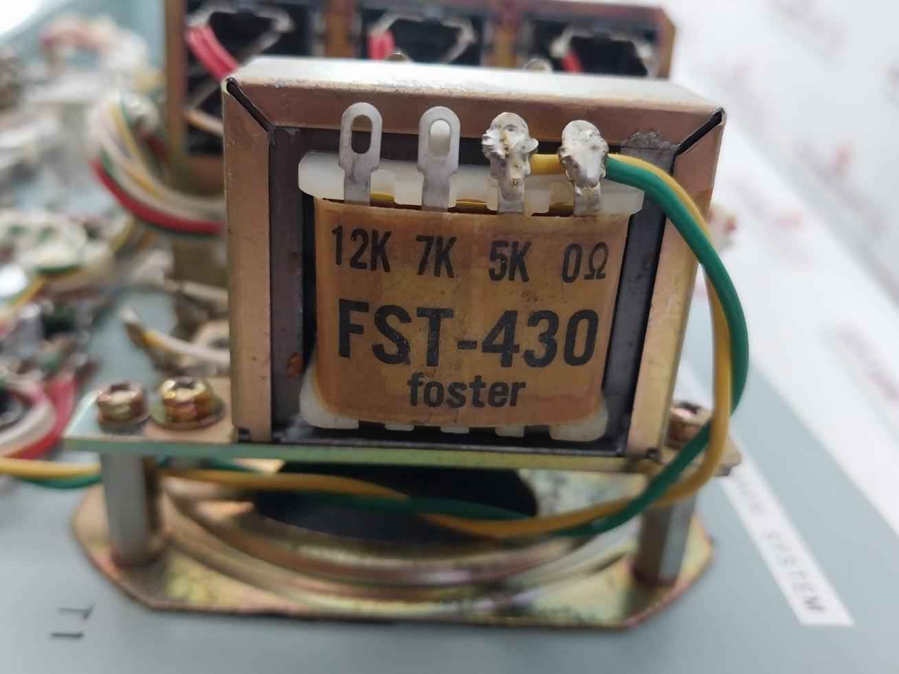 Nippon Hakuyo 0He-1075 Public Address System Control Panel Wm-3 Imp.600Ω