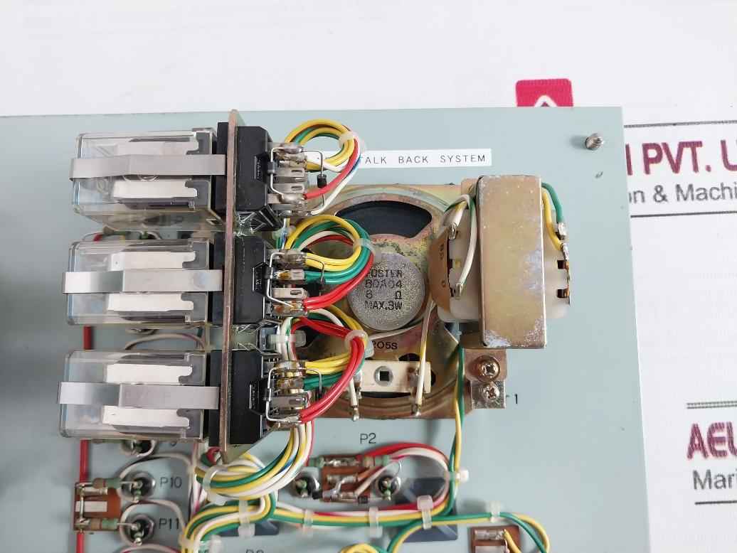 Nippon Hakuyo 0He-1075 Public Address System Control Panel Wm-3 Imp.600Ω