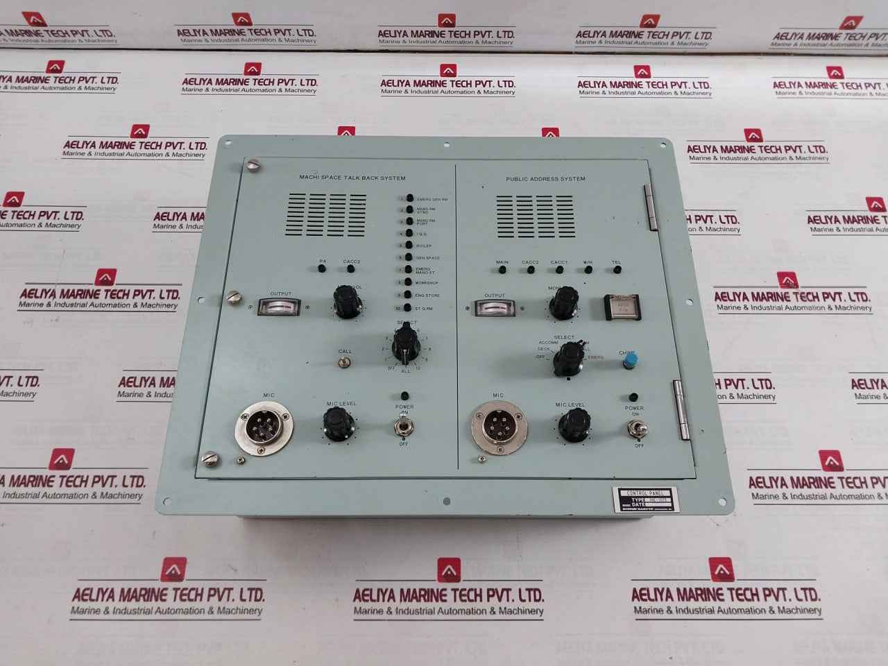 Nippon Hakuyo 0He-1075 Public Address System Control Panel Wm-3 Imp.600Ω