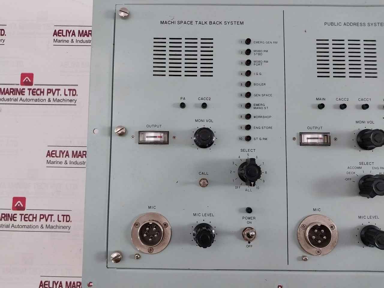 Nippon Hakuyo 0He-1075 Public Address System Control Panel Wm-3 Imp.600Ω