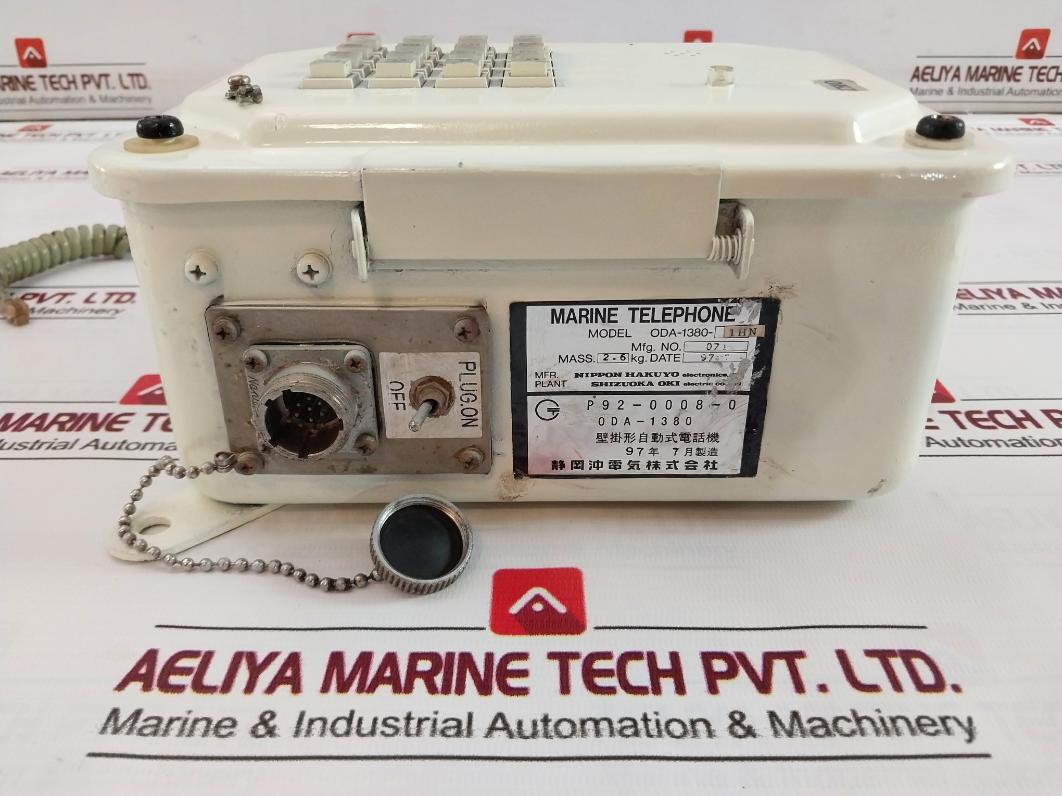 Nippon Hakuyo Oda-1380-1Hn Wall-mounted Automatic Marine Telephone Tkb-16 N-16K