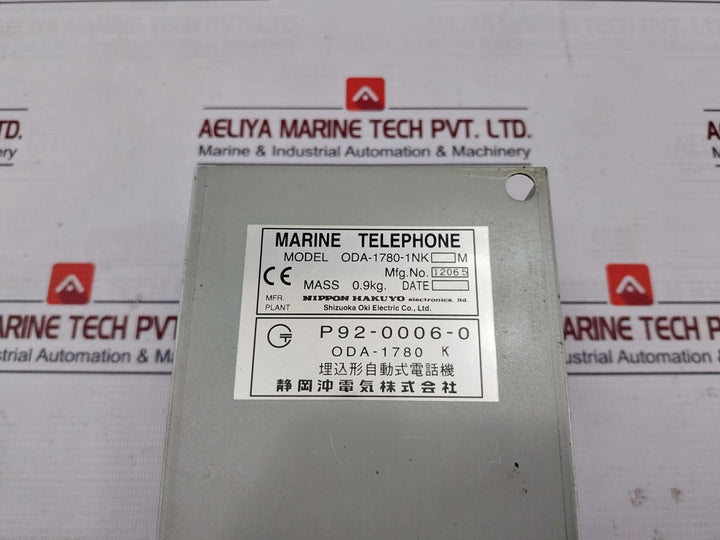 Nippon Hakuyo Oda-1780-1Nk M Marine Automatic Telephone Base