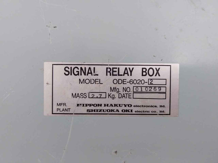Nippon Ode-6020-2 Signal Relay Box Rb1153-3031