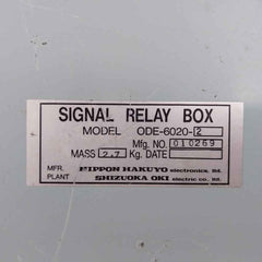 Nippon Ode-6020-2 Signal Relay Box Rb1153-3031