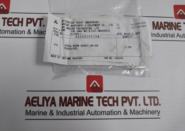 Nippon Pillar 2603-eee Spiral Wound Gasket