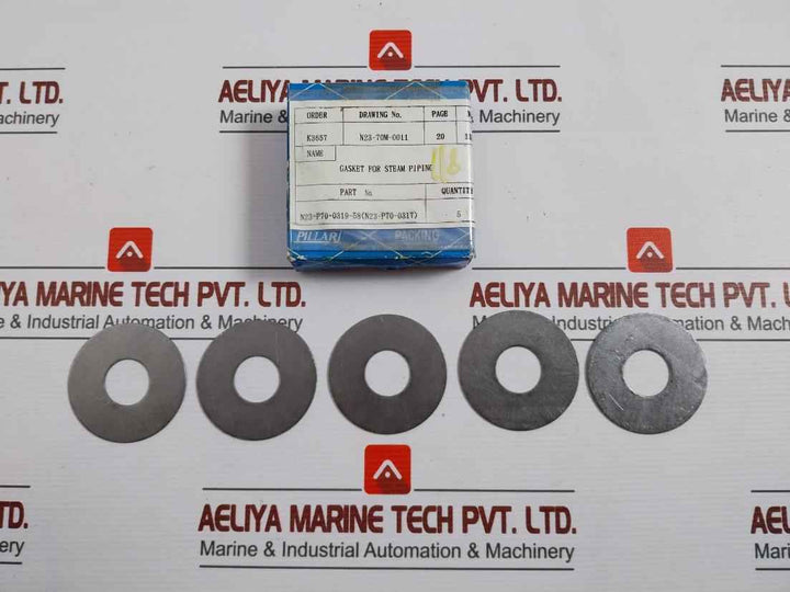 Nippon Pillar N23-p70-0319-58 Steam Piping Gasket 1 Box = 5 Pieces