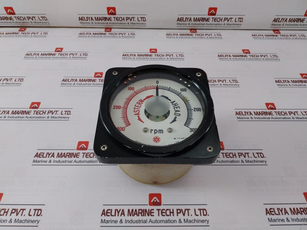 Nippon Zosen Kikai Fe-130 Electric Propeller Shaft Revolution Indicator Dc40V
