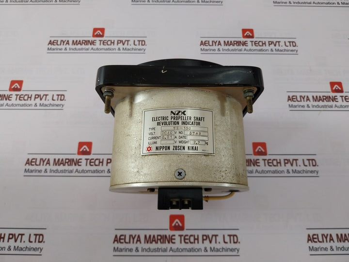 Nippon Zosen Kikai Fe-130 Electric Propeller Shaft Revolution Indicator Dc40V
