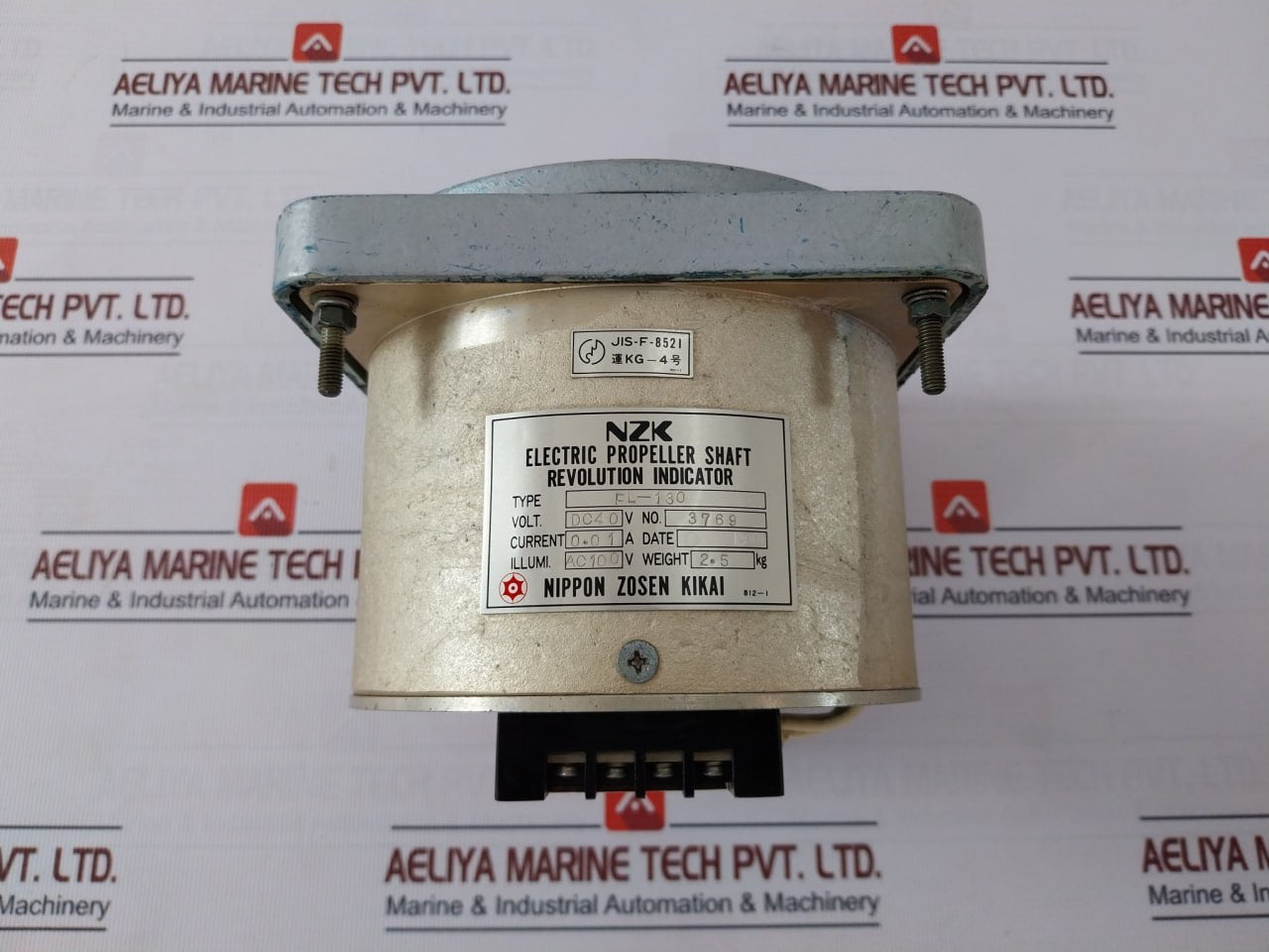 Nippon Zosen Kikai Fl-130 Electric Propeller Shaft Revolution Indicator Ac100V