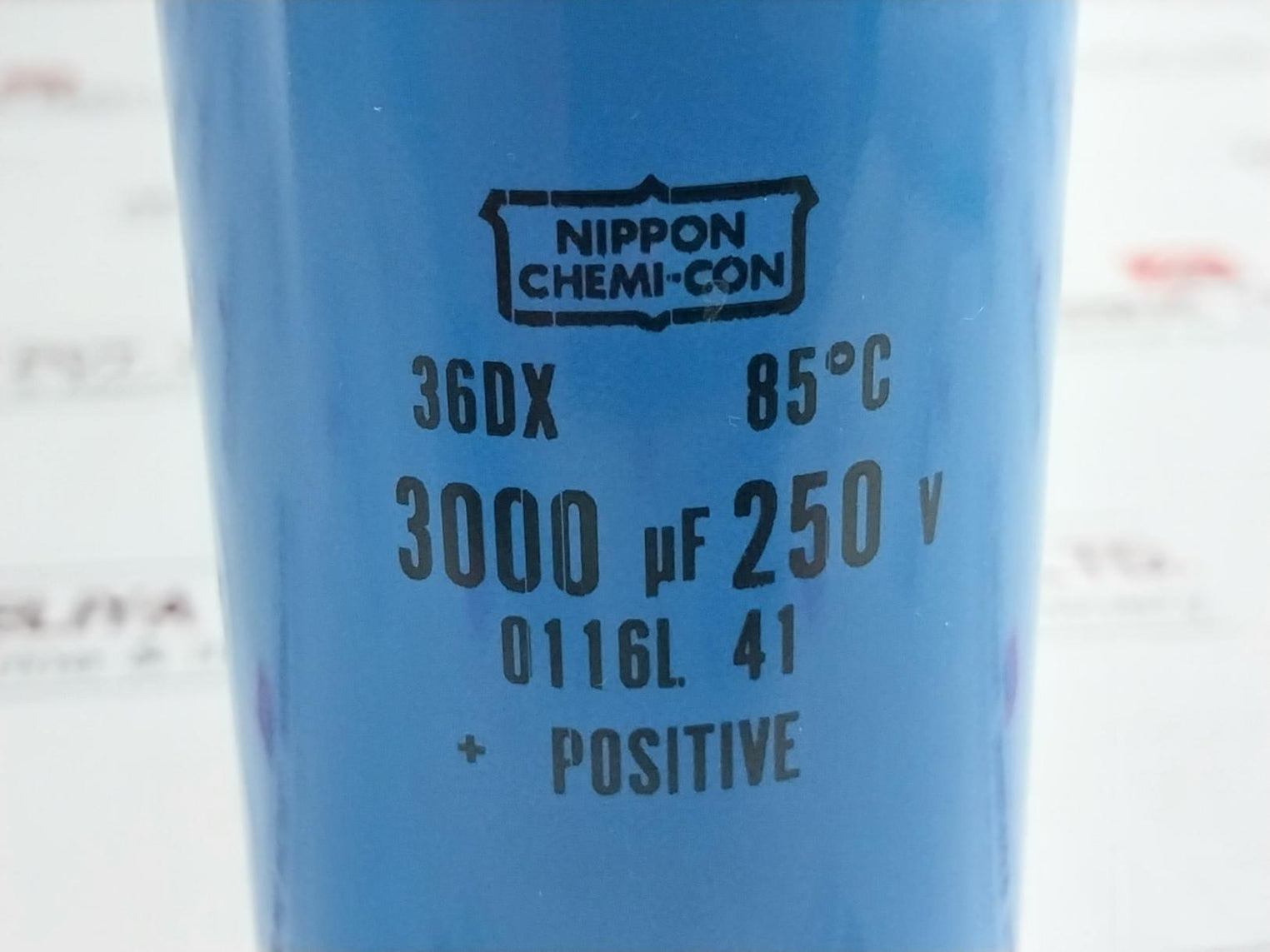 Nippon Chemi-con 36Dx Electrolytic Capacitors Screw Terminal 3000 µF-250V