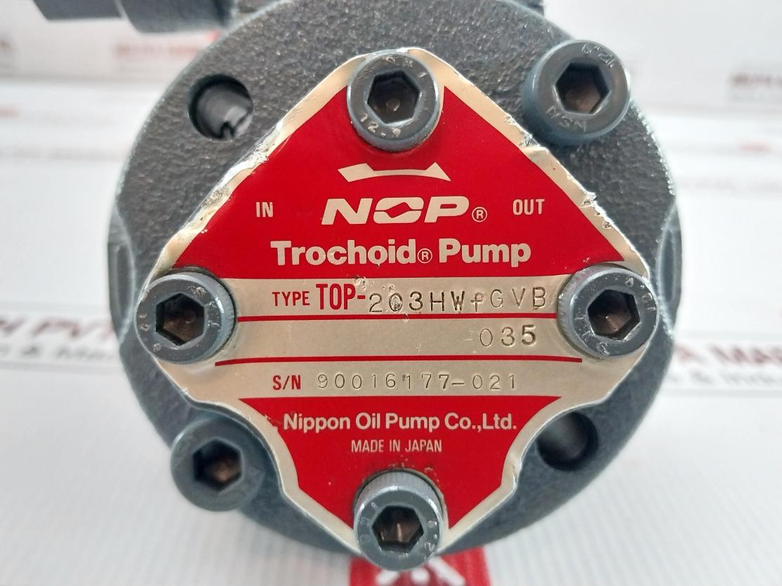 Nippon Top-203Hwfgvb035 Trochoid Oil Pump W/ Relief Valve 2.0Mpa 2Vb H
