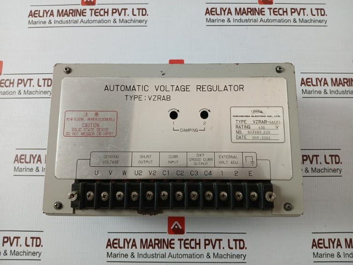Nishishiba Automatic Voltage Regulator Vzrab-4A(P) 450V