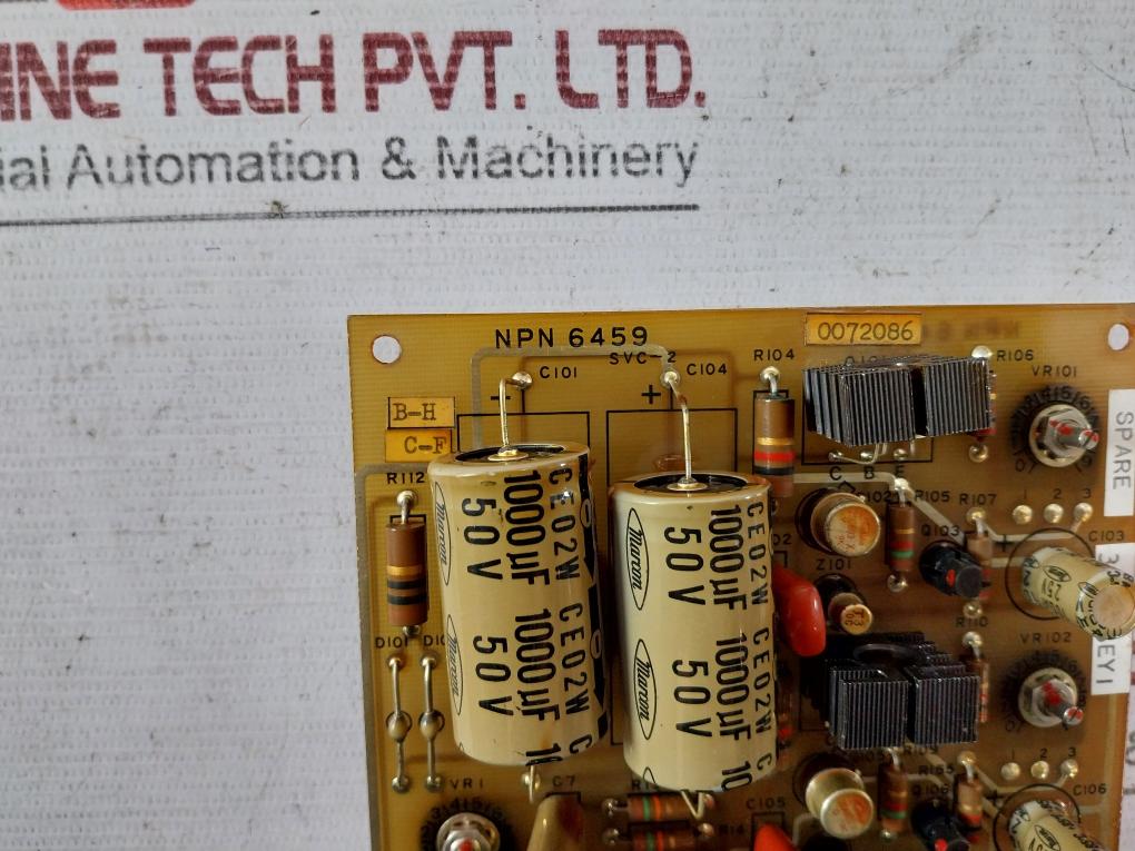 Nishishiba Electric Npn 6459 Printed Circuit Board Svc-2 300963Ey1 0072086