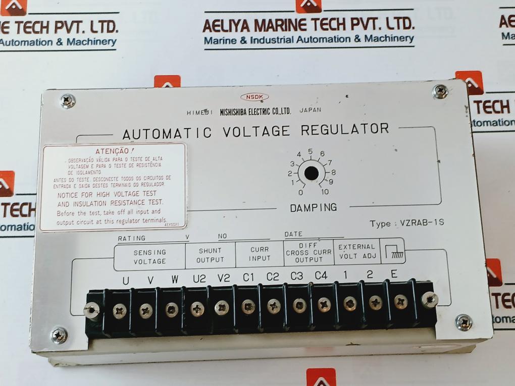 Nishishiba Electric Vzrab-1S Automatic Voltage Regulator 4Ey0021