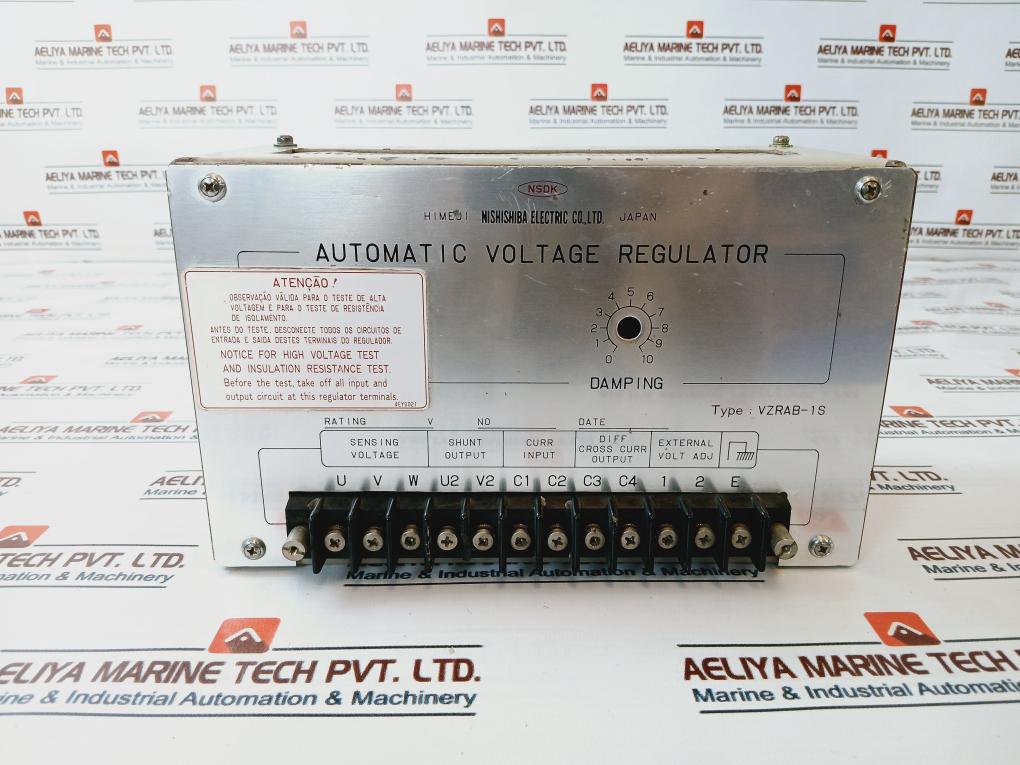Nishishiba Electric Vzrab-1S Automatic Voltage Regulator 4Ey0021