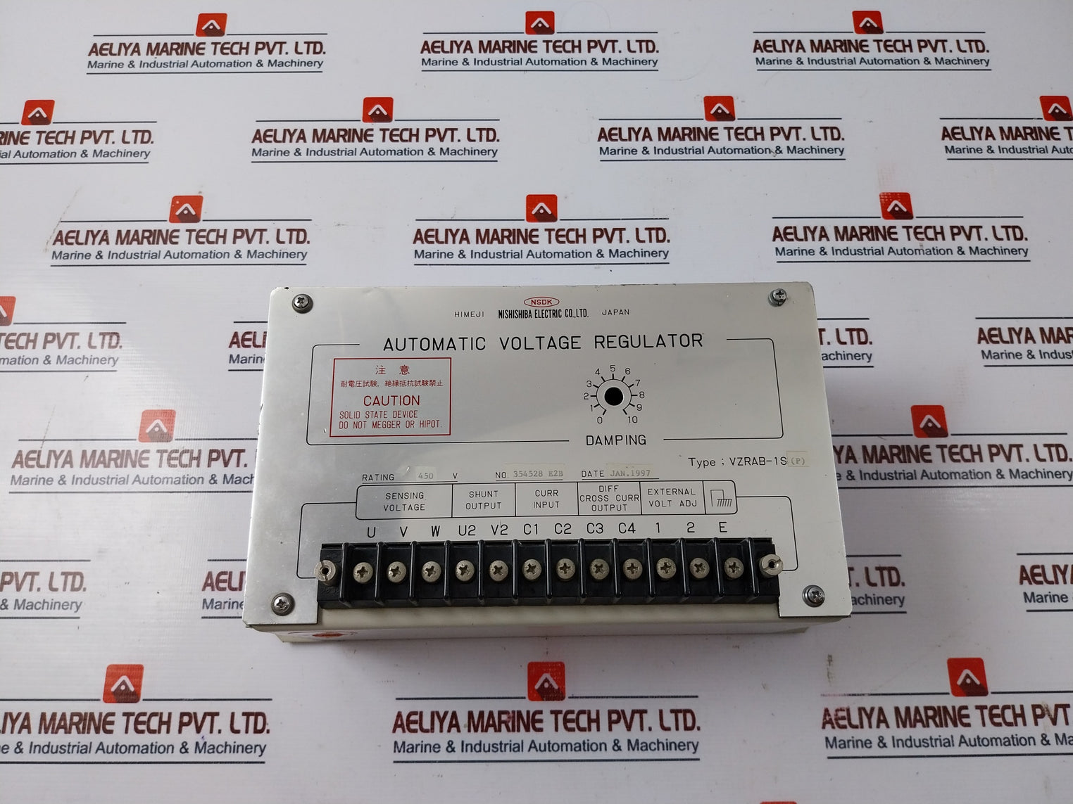 Nishishiba Electric Vzrab-1S(P) Automatic Voltage Regulator 354528 E2B 450V