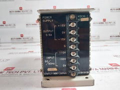 Nishishiba Kdcw-1 Power Supply 110V 100V 50/60Hz +15V 0V -15V 0.5A 4-102089-1