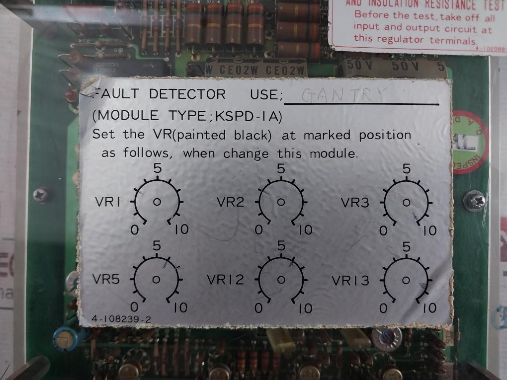 Nishishiba Kspd-1A Fault Detector Pcb Npn 36074 3120304 Ch