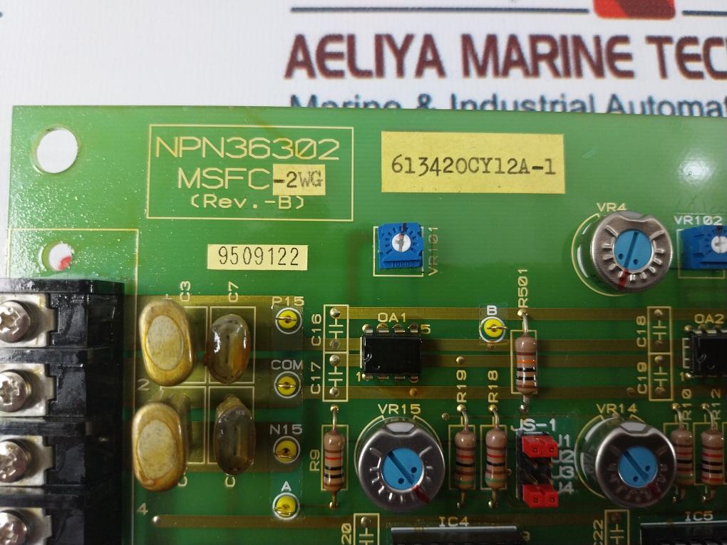 Nishishiba MSFC-2WG Control Panel Module NPN36302 Rev:B
